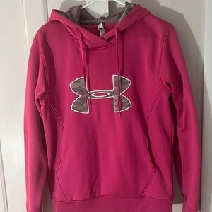 Pink Under Armour Sweatshirt size medium